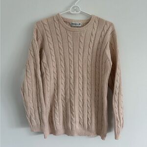 Cable Knit Sweater - Beige